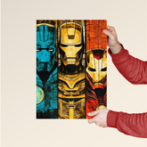 Iron Legacies: A Poster Showcasing Iron Man Through the Ages