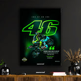 Valentino Rossi 46 "End of an Era" MotoGP Poster