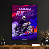 Yamaha RX 100 Iconic Ride Poster