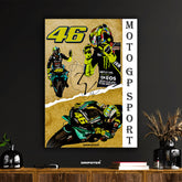 Valentino Rossi 46 MotoGP Legend Art Print