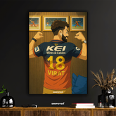 Virat Kohli – Animated Jersey No. 18 Poster