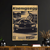 Vintage Koenigsegg CCX 2006 Automotive Poster