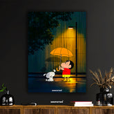 Shin-chan & Shiro Rainy Night Poster