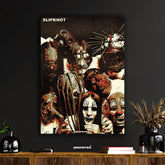 Slipknot Iconic Masks Graphic Poster
