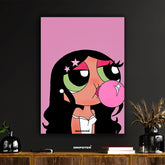 Urban Style Powerpuff Girl Bubble Gum Pop Art Poster