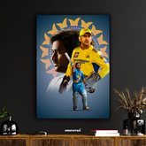 MS Dhoni – The Legacy of a Cricket Legend Poster