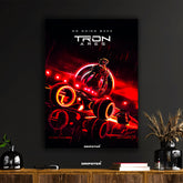 Tron Ares Lightcycle Red Glow Poster