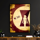 Black Widow – Vintage Silhouette Poster