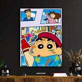 Shin-chan Crayon Artist Anime Poster