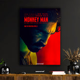 Monkey Man Official Movie Poster | Dev Patel, Jordan Peele Film