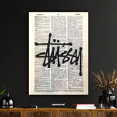 Stüssy Tag – Vintage Dictionary Page Poster