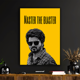 Master The Blaster – Vijay Thalapathy Tamil Cinema Icon Poster