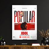 The Idol HBO Series "Popular" Song Poster ft. The Weeknd, Madonna & Playboi Carti