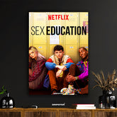 Sex Education Netflix Series Poster - Moordale High Trio