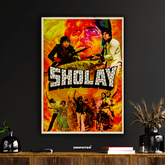 Sholay – Bollywood Action Classic Poster