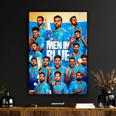 Team India – Men in Blue Cricket Poster