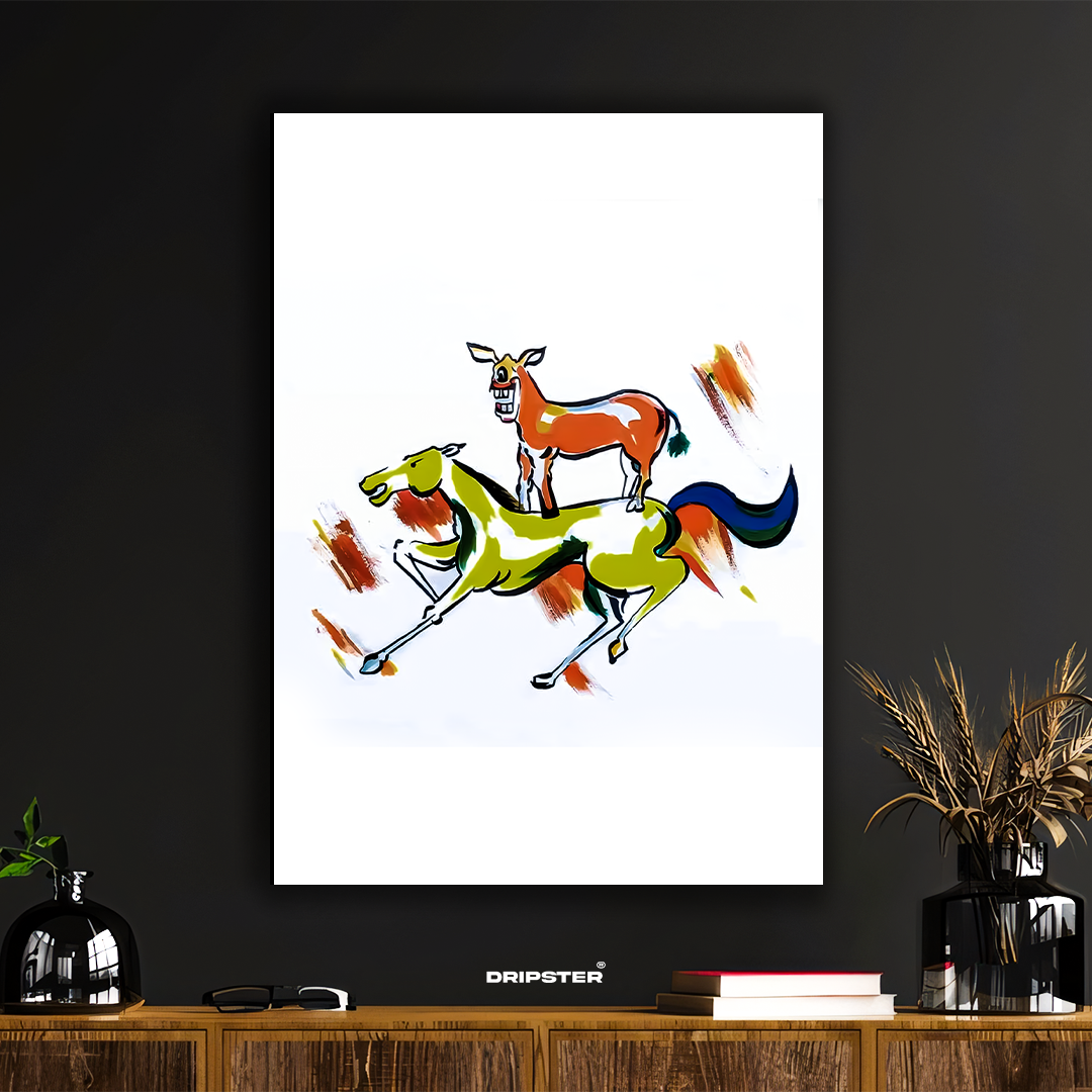 MAJNU BHAI ICONIC PAINTING Poster – From The Movie "Welcome"