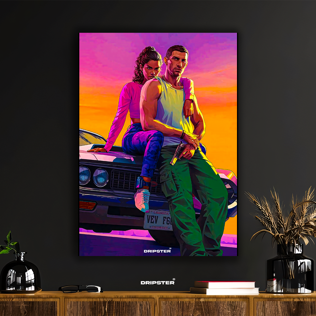 Lucia And Jason – Grand Theft Auto VI Poster