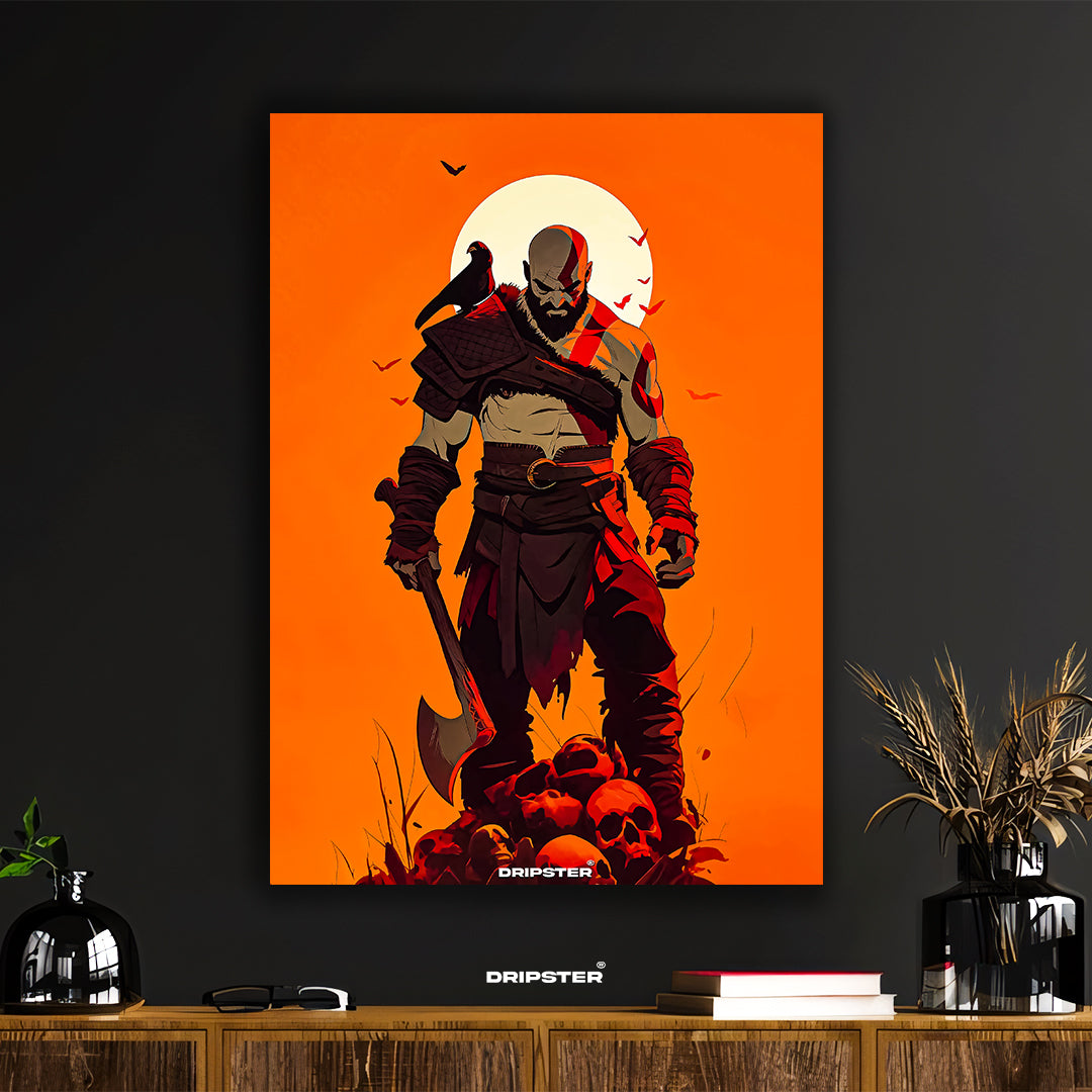Kratos 'Ghost of Sparta' Skull Pile Poster