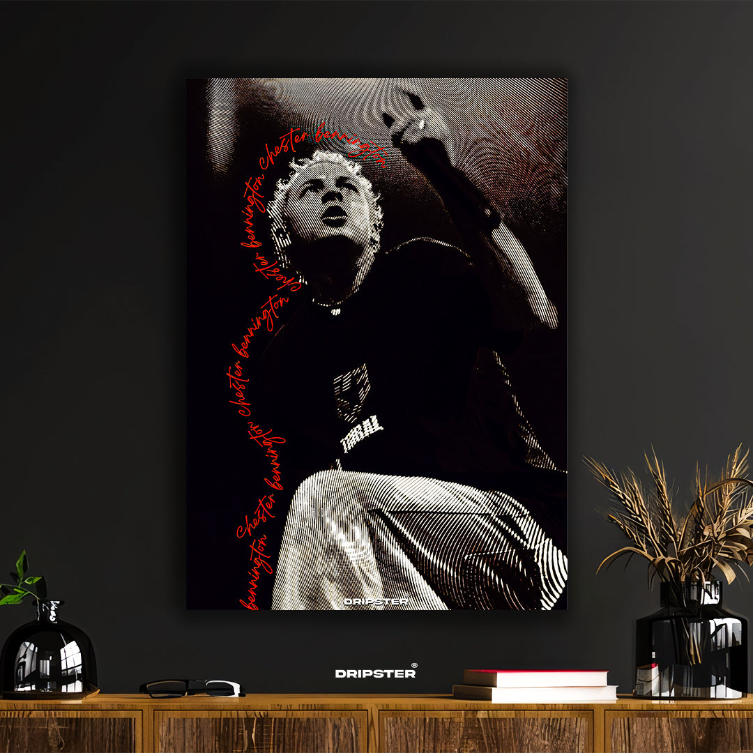 Chester Bennington "Raw Emotion" Art Poster