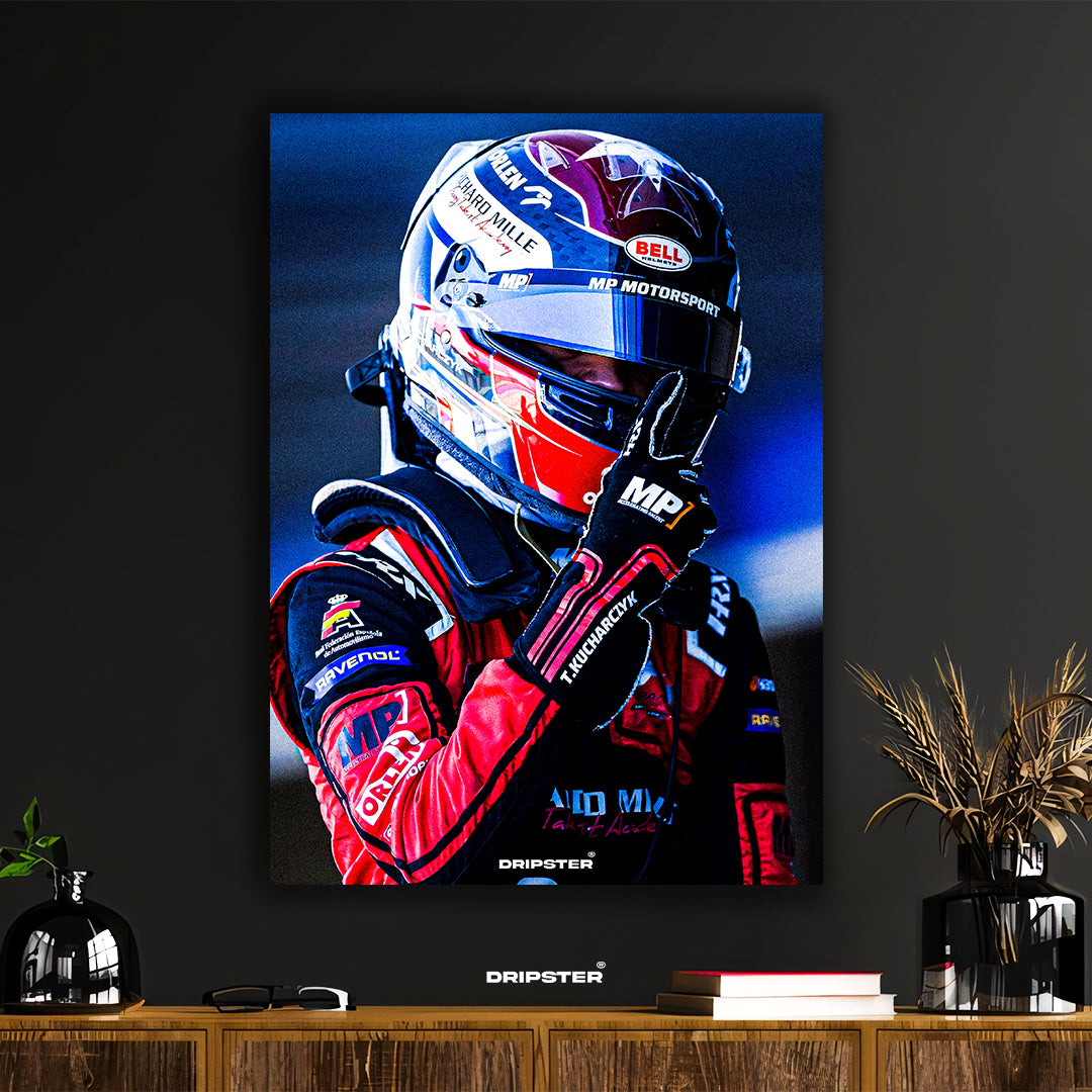 Dynamic Racing Driver T. Kucharczyk Art Print