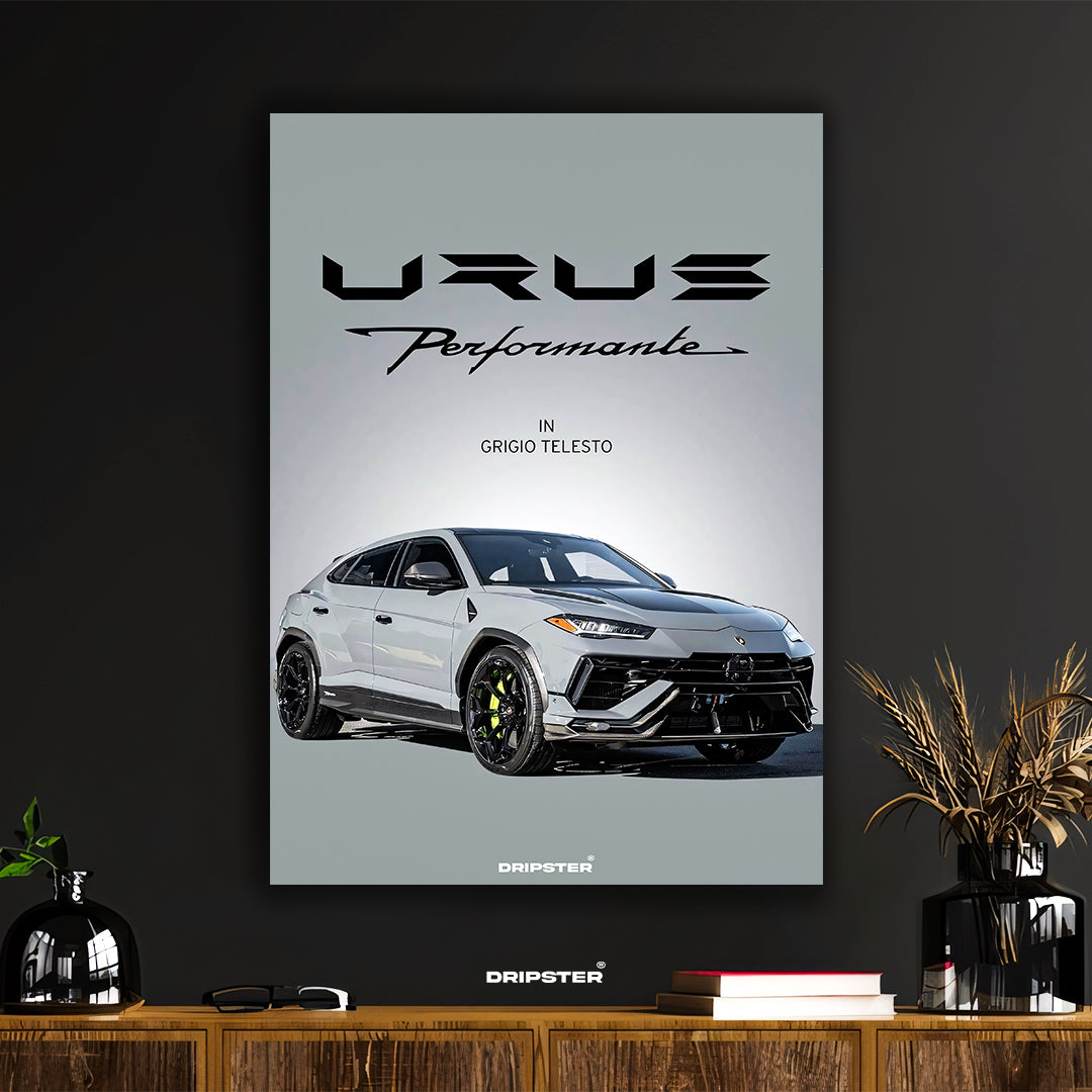 Lamborghini Urus Performante – Grigio Telesto Poster