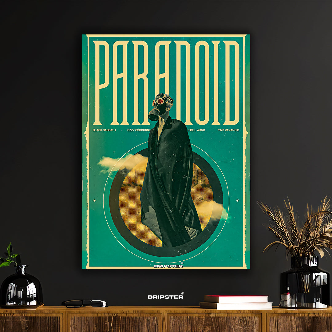Black Sabbath 'Paranoid' Vintage Album Art Poster
