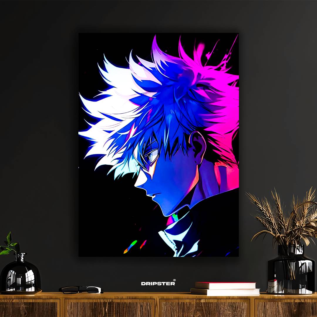 Gojo Satoru – Cursed Energy Neon Poster
