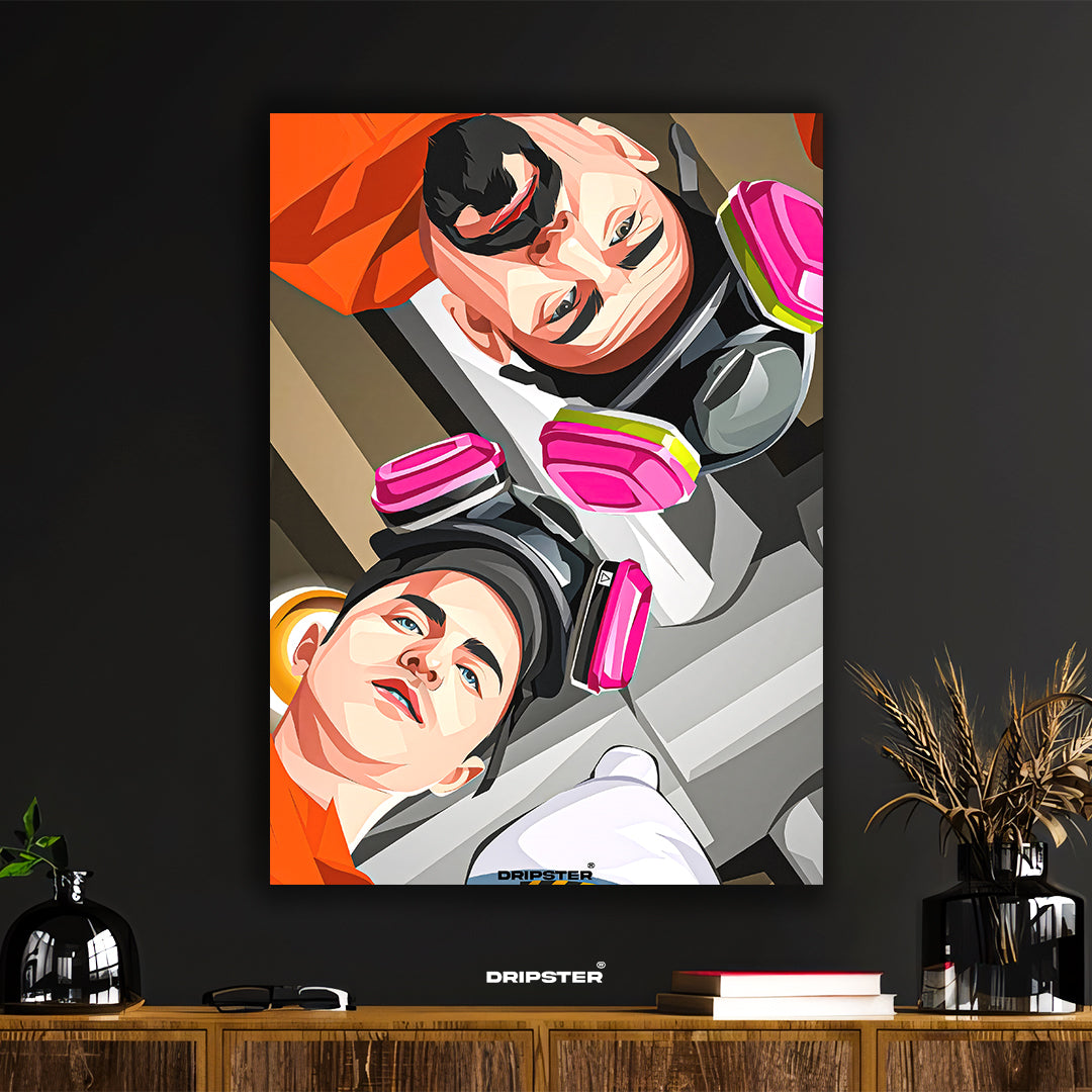 Breaking Bad Duo – Jesse & Walter Vector Poster