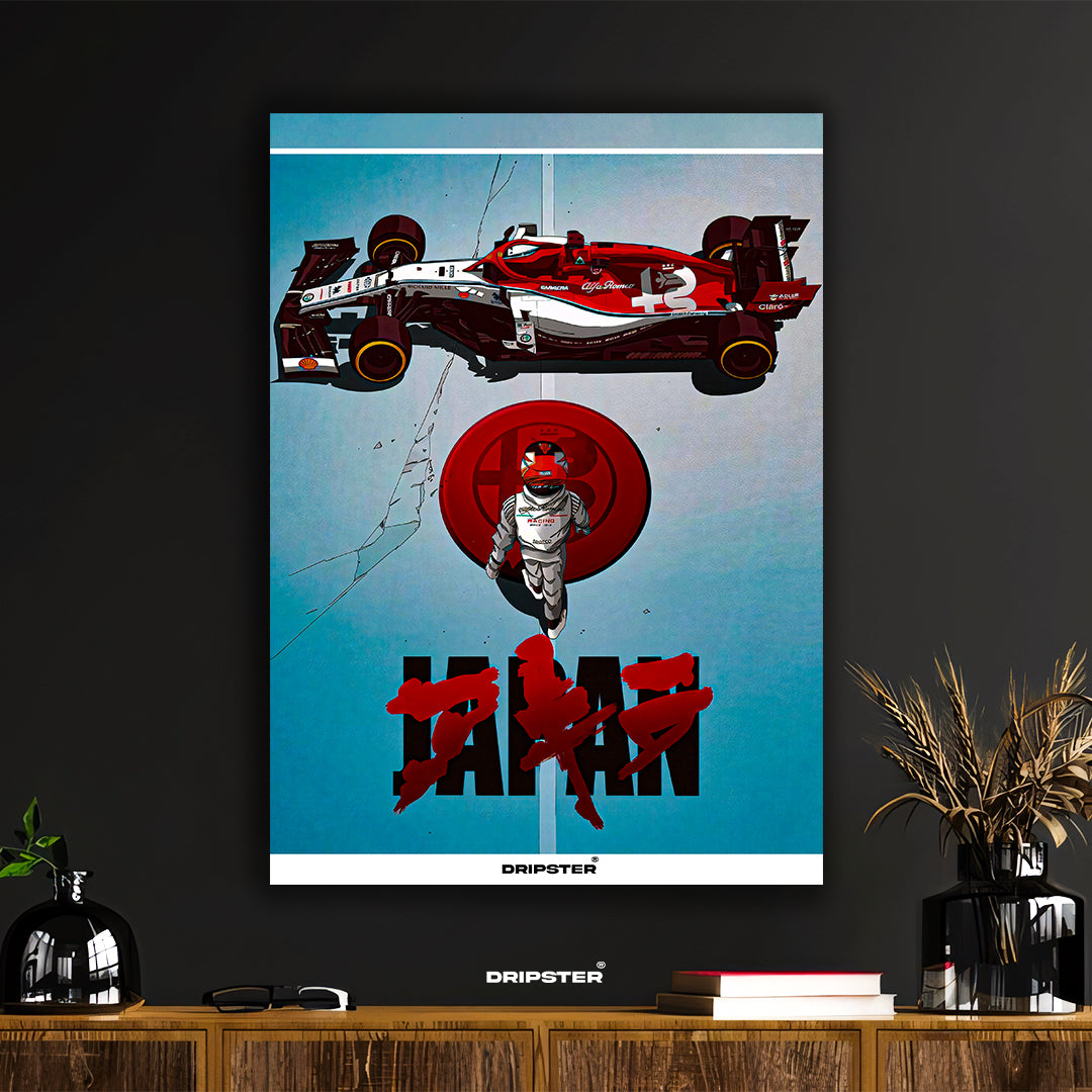 Akira-Inspired F1 Japan Racing Poster