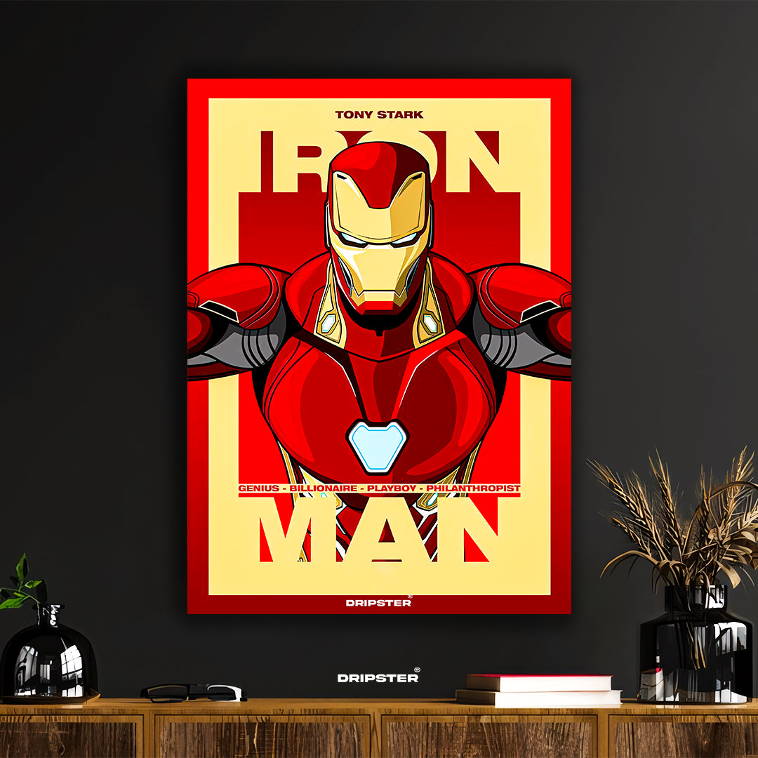 Iron Man Tony Stark Genius Billionaire Playboy Poster