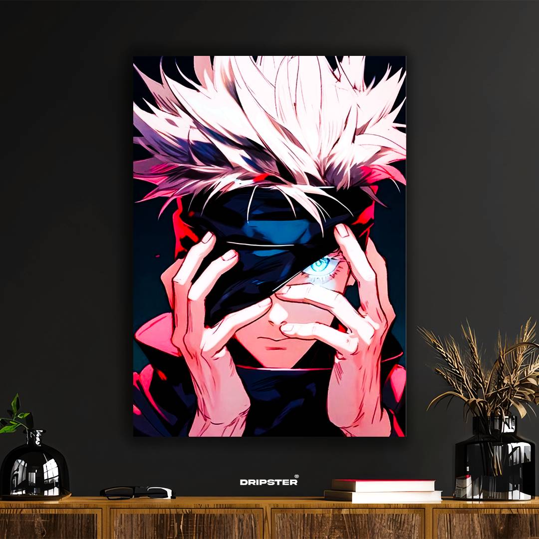Gojo Satoru – Cursed Energy Neon Poster (Copy)