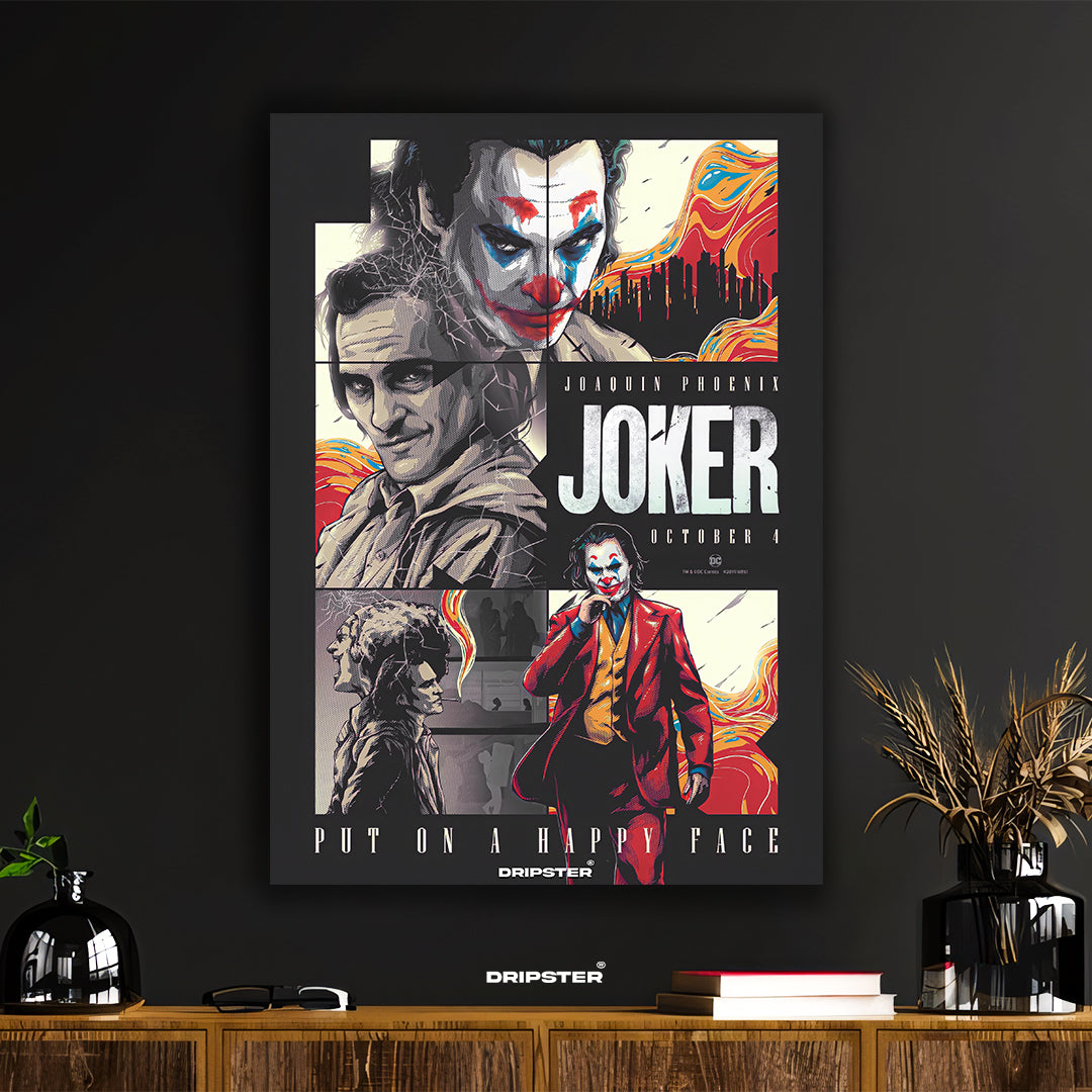 The Joker Movie Poster - 'Put On A Happy Face' Art Print