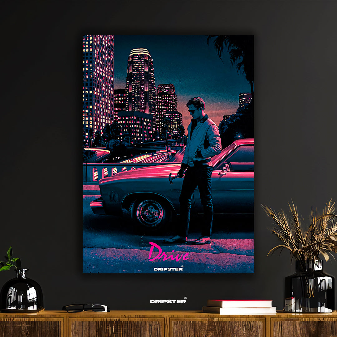 Drive Movie Inspired Synthwave Art Poster