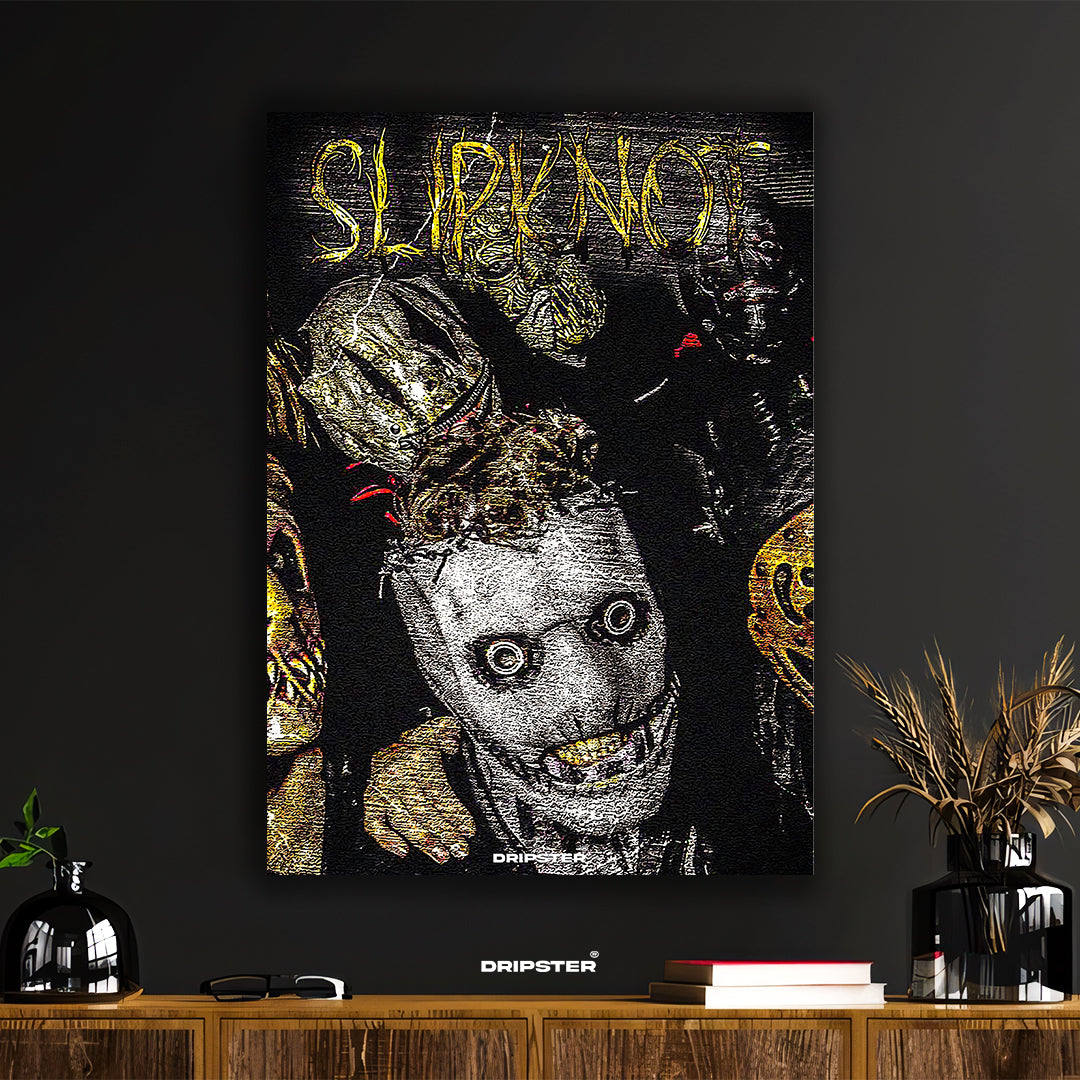 Slipknot Masked Band Art Poster