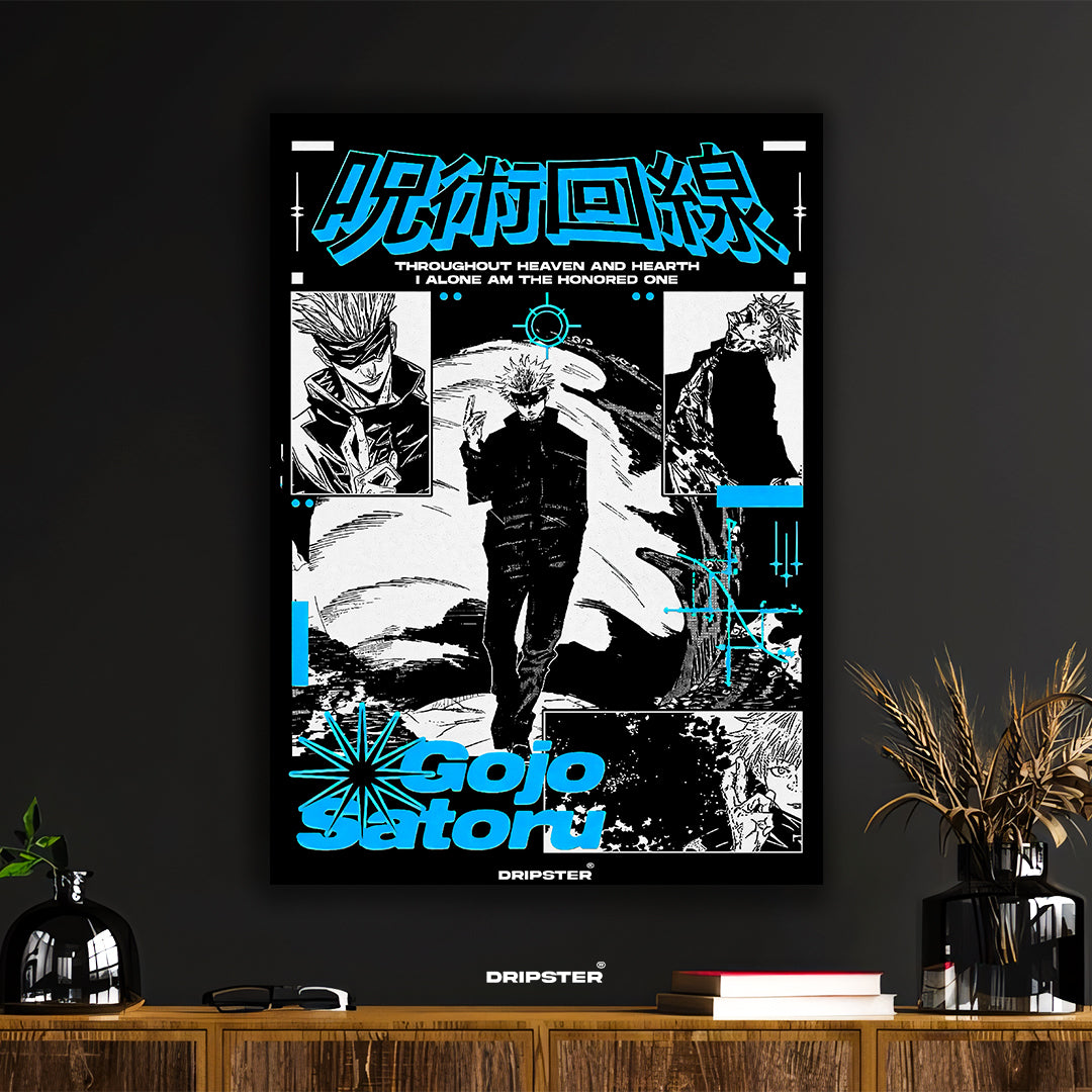 Jujutsu Kaisen Gojo Satoru 'Honored One' Anime Poster