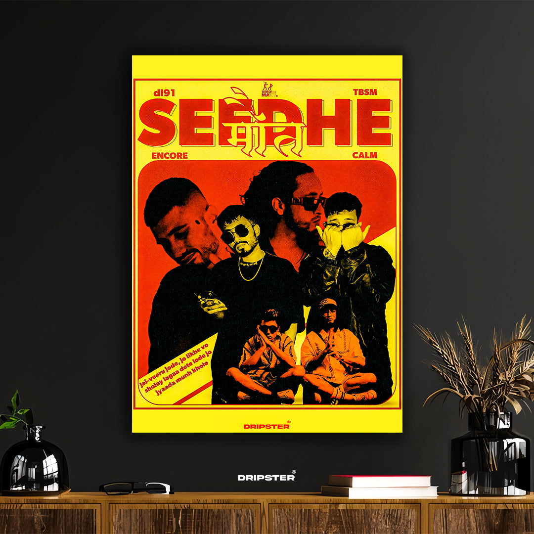 Seedhe Maut "Seedhe" Retro Album Art Poster