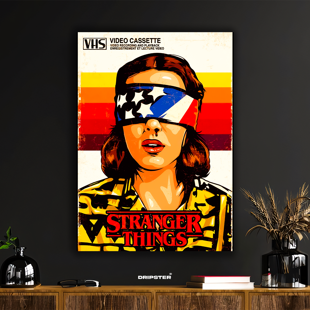 Eleven – Stranger Things Retro VHS Poster