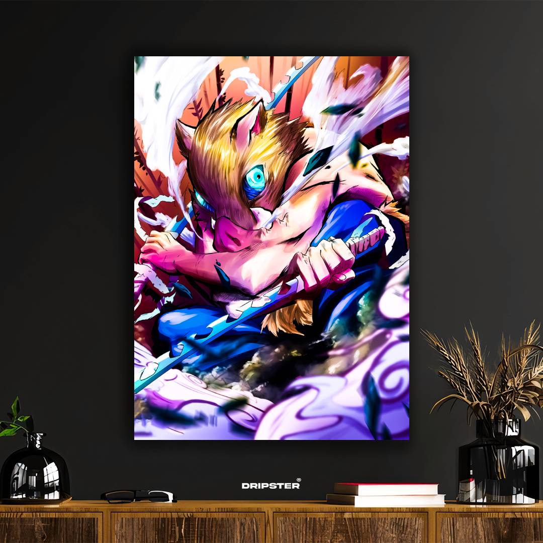 Inosuke Hashibira – Beast Breathing Fury Poster