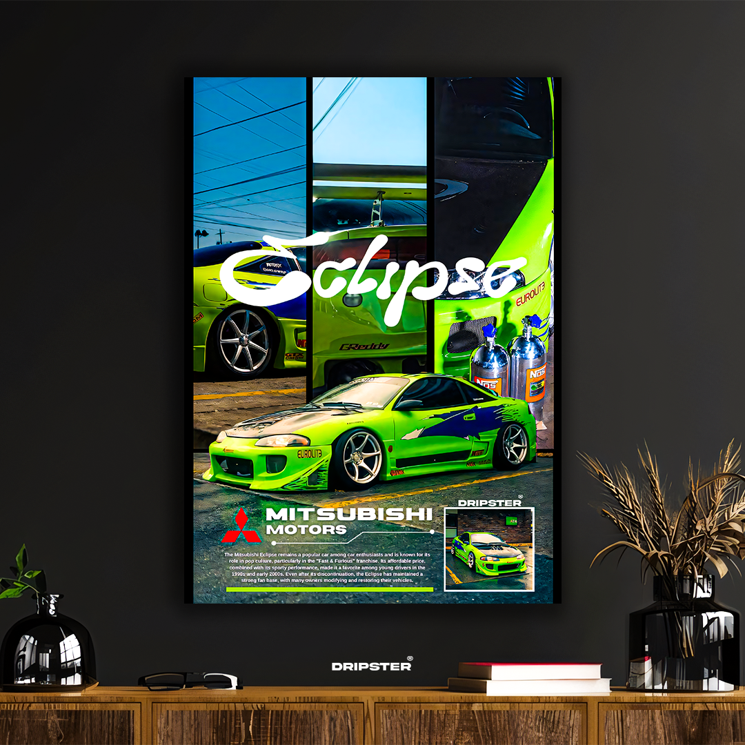 Mitsubishi Eclipse – Fast & Furious Tribute Poster