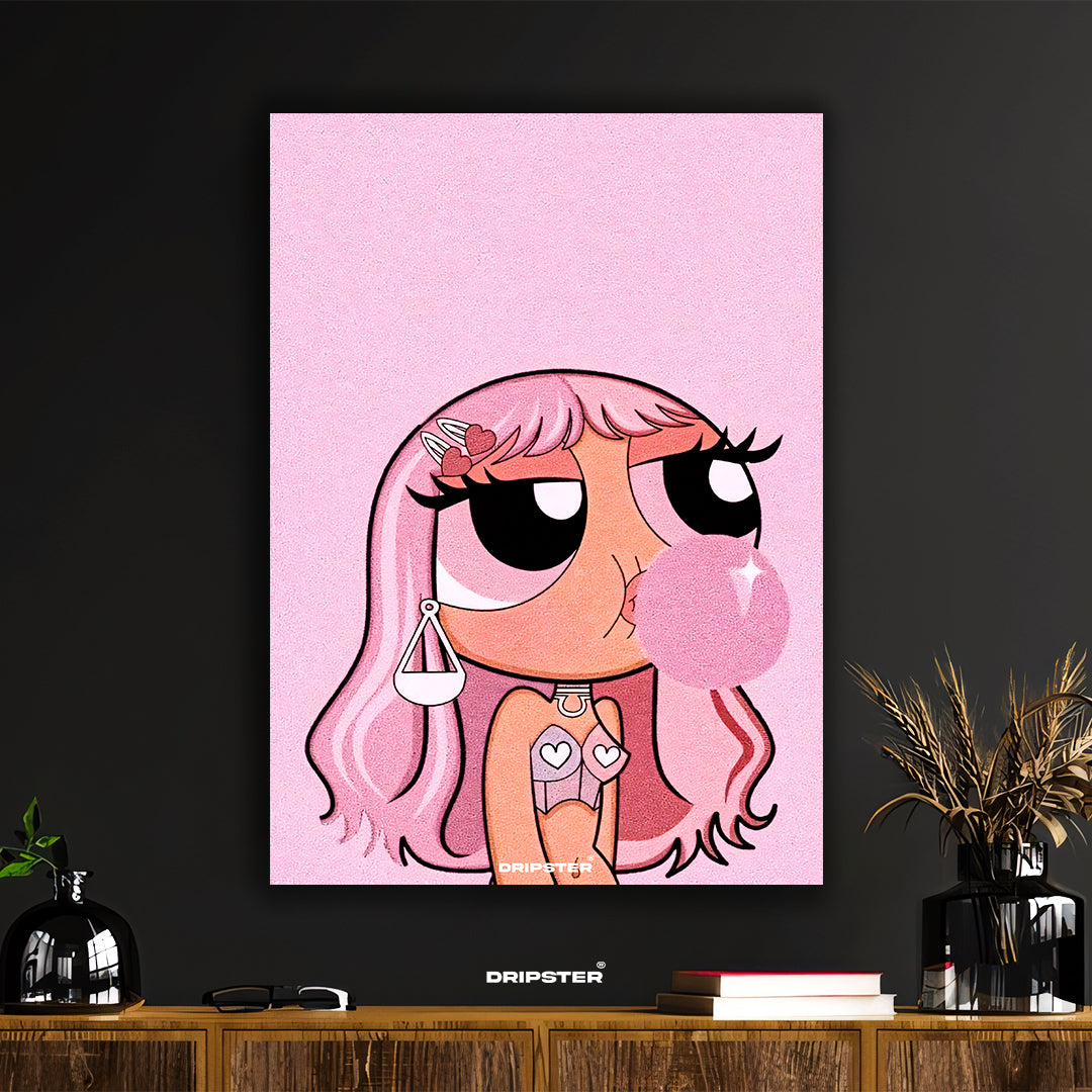 Pink Bubblegum Pop Art Poster