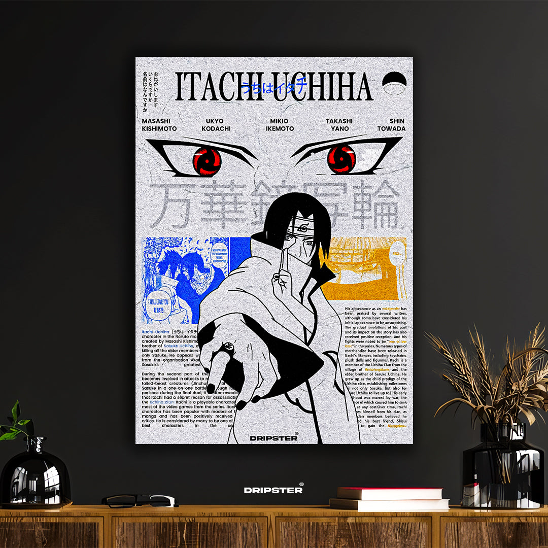Itachi Uchiha Mangekyo Graphic Art Poster