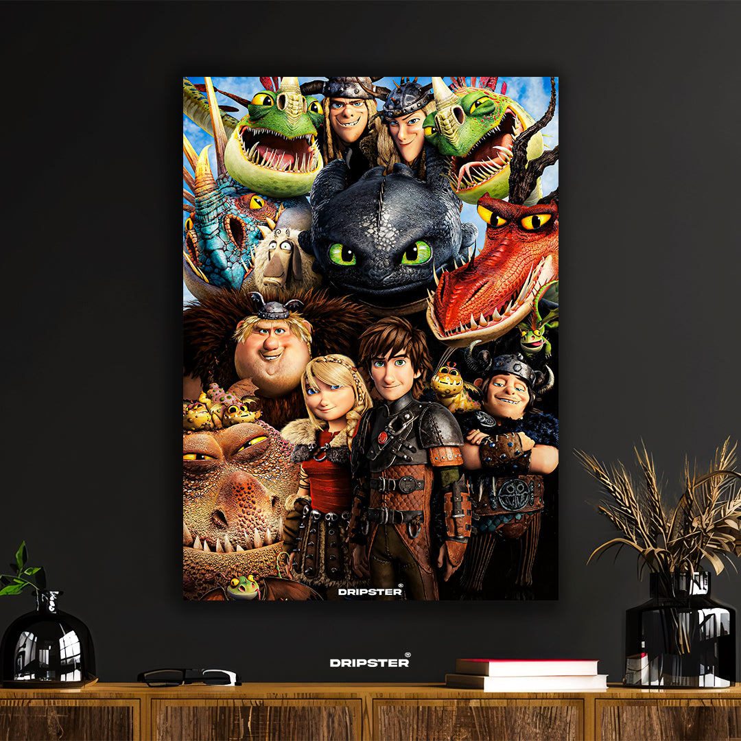 How to Train Your Dragon Character Poster