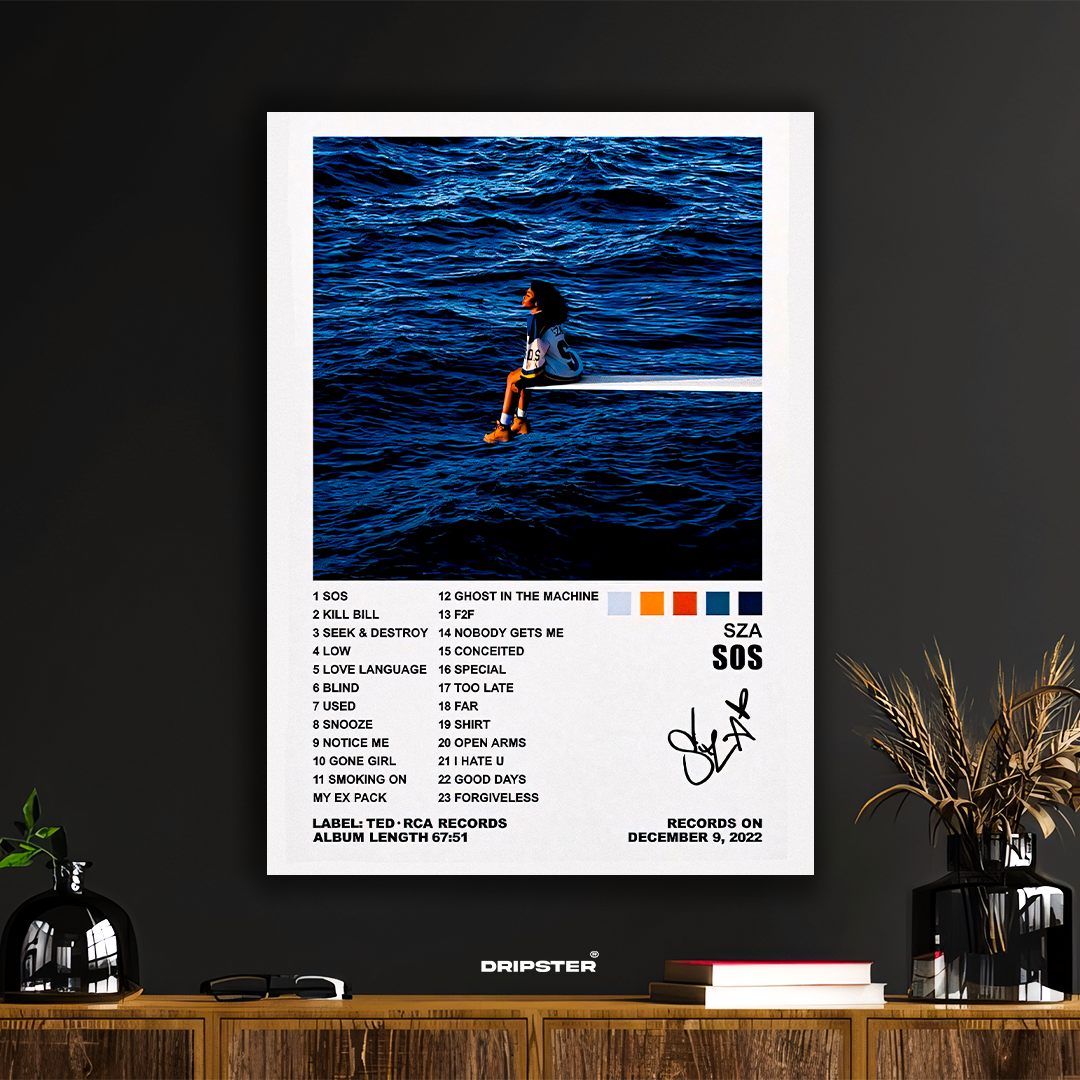 SZA – SOS Tracklist Poster