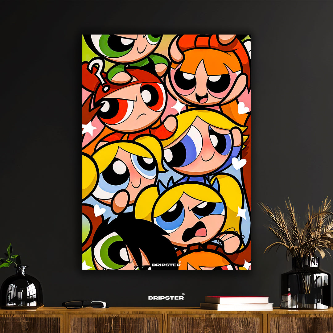 Powerpuff Vibes – All-Star Girls Mashup Poster