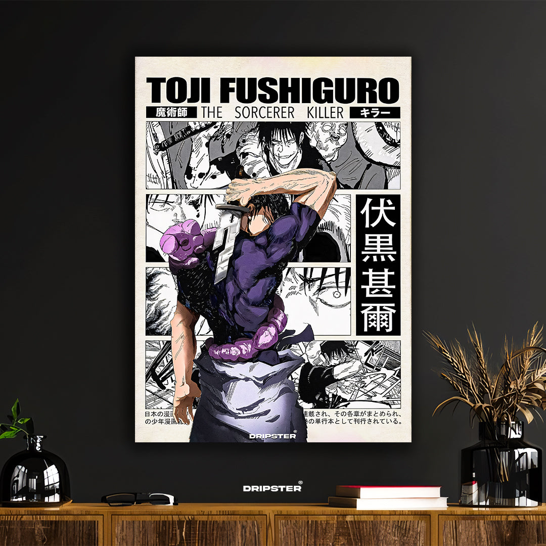 Toji Fushiguro "The Sorcerer Killer" Manga Poster