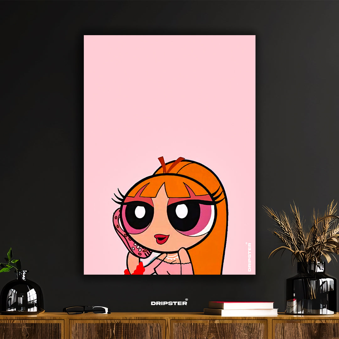 Blossom Powerpuff Girls Art Poster