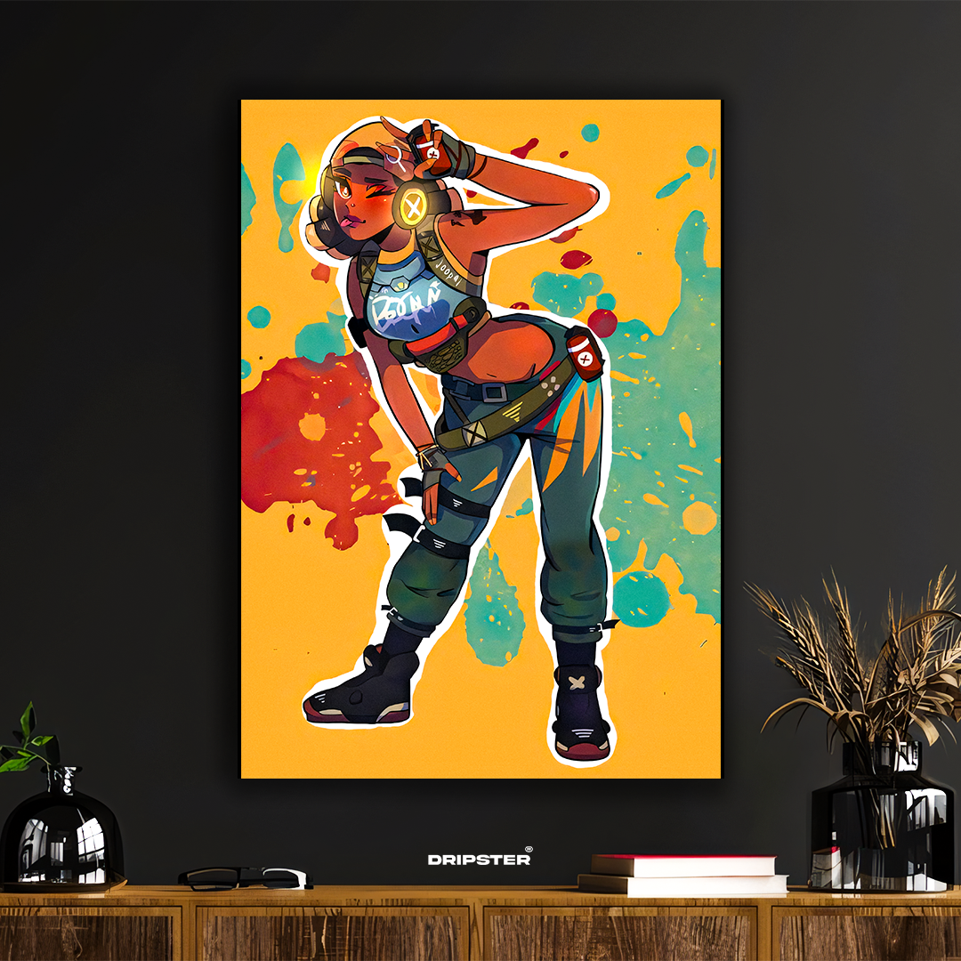Raze – Valorant Graffiti Style Poster