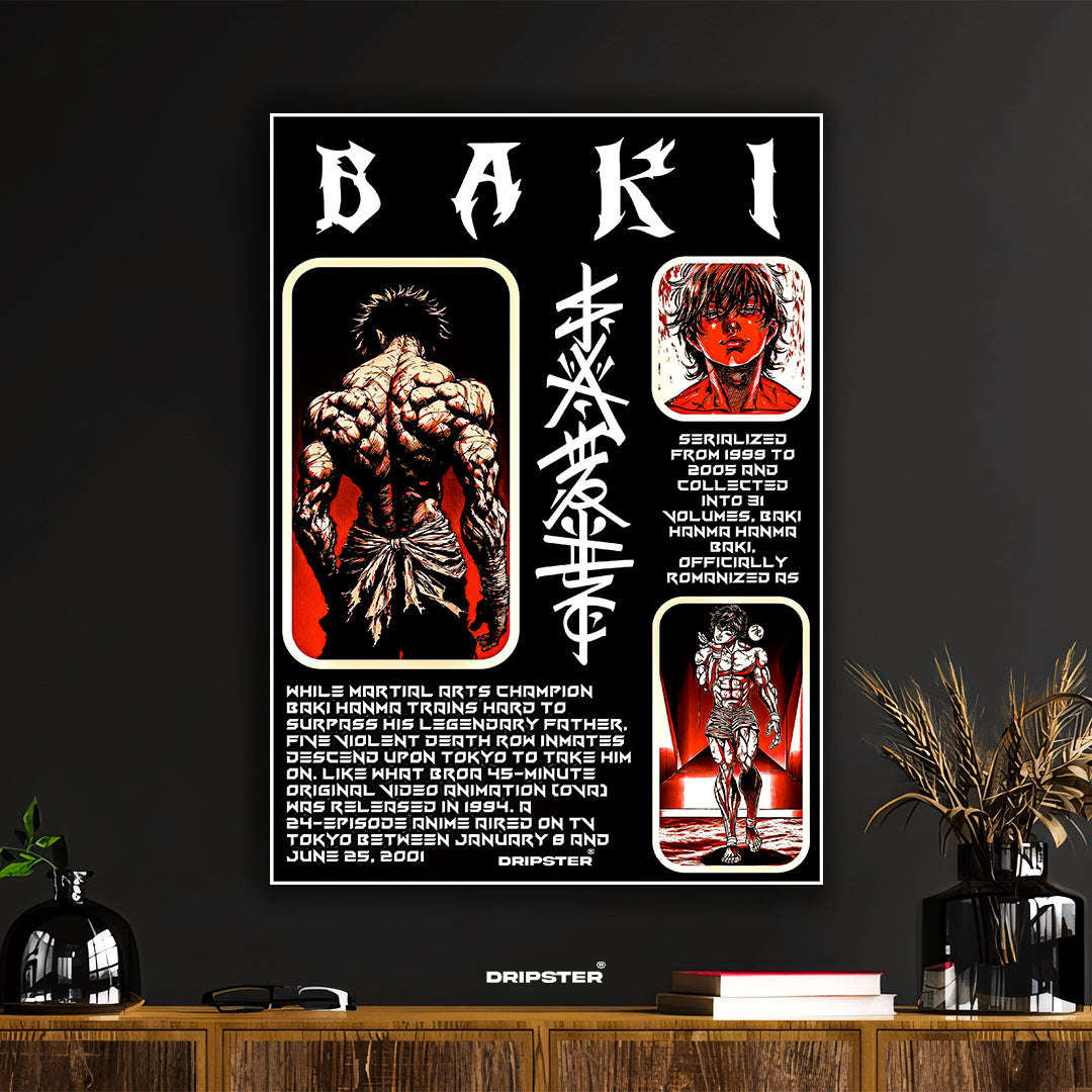 Baki Hanma Anime Manga Poster