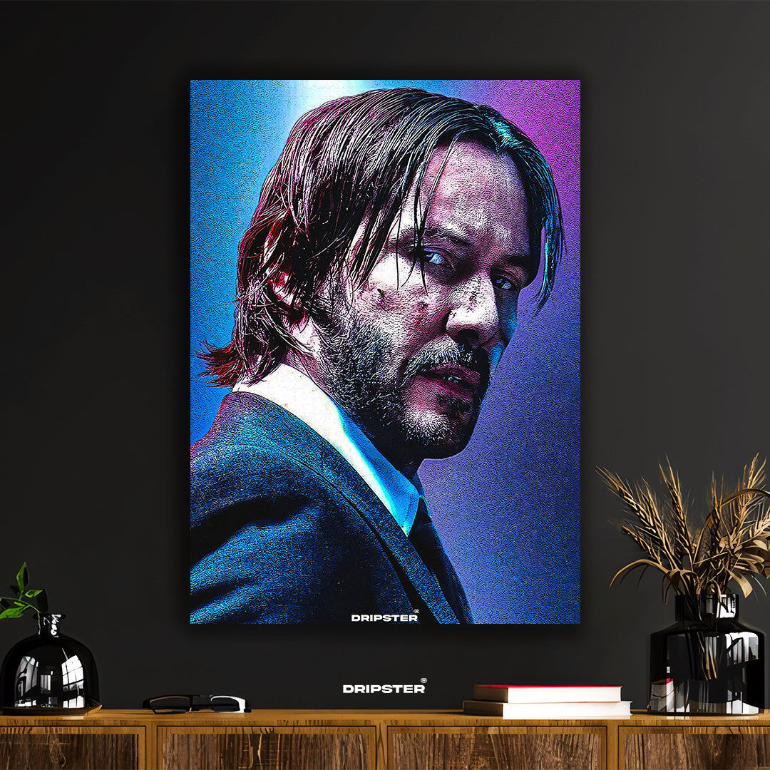 John Wick Gritty Cinematic Art Poster